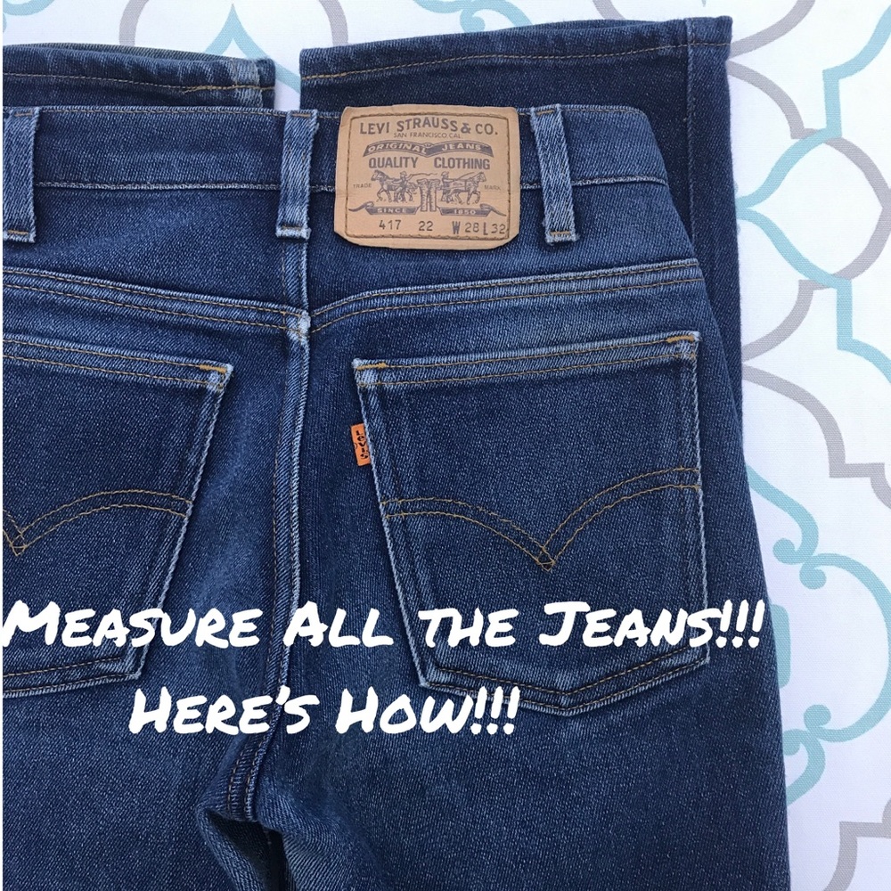 ๐๐MEASURE YOUR JEANS!!!๐๐COMPARE MEASUREMENTS! - Picture 1 of 8